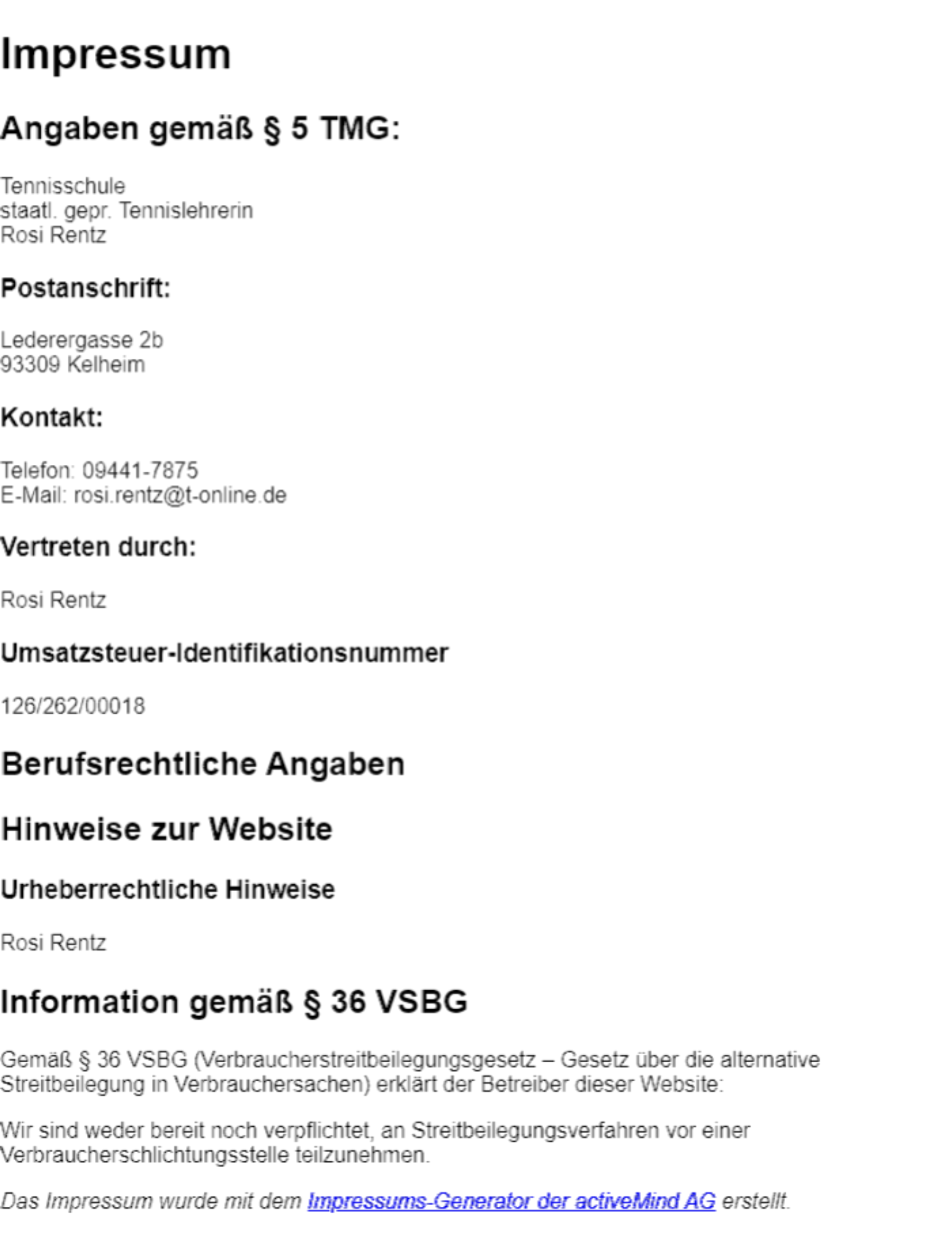 Impressum